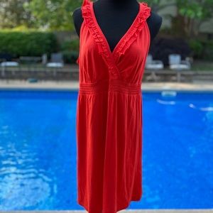 LOFT Super CUTE orange dress